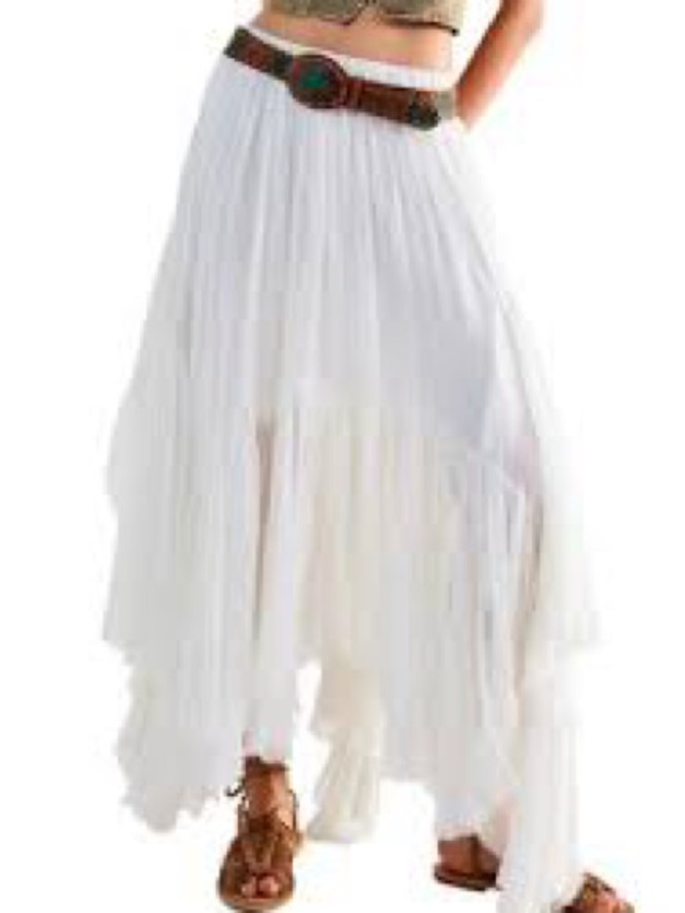 Free people white clover skirt sz m